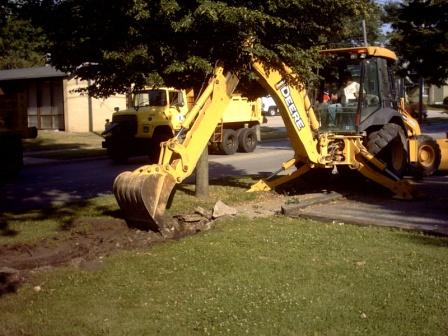 For digging sidewalks...